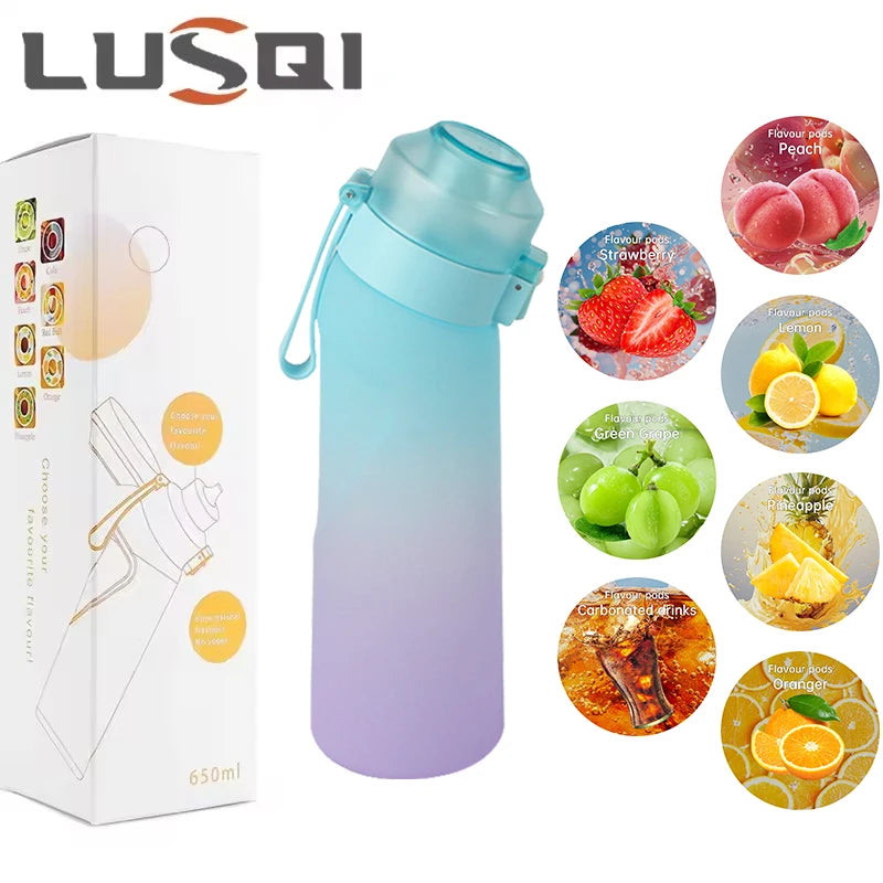 Botella con filtro de sabores LUSQI. Fitness y saludable