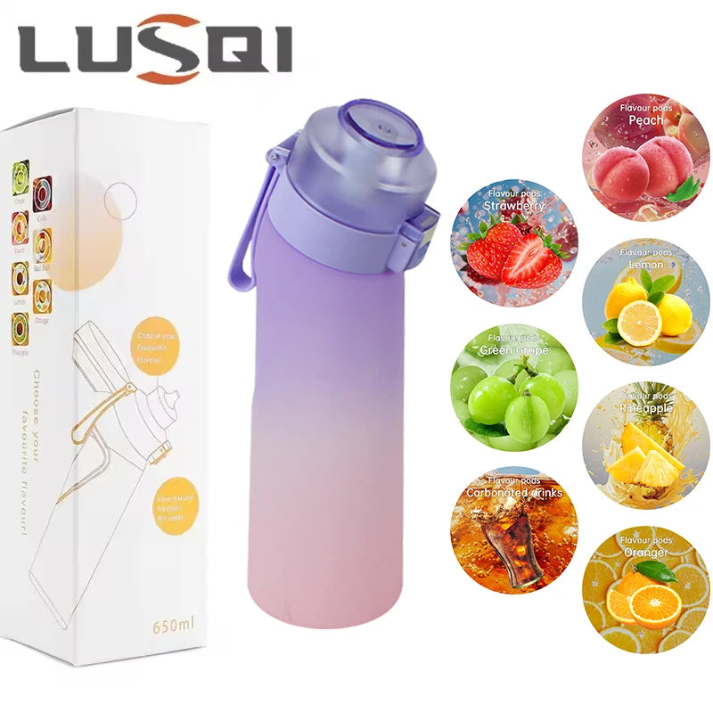 Botella con filtro de sabores LUSQI. Fitness y saludable